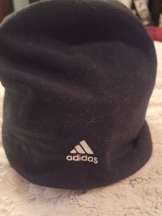 adidas Accessories - adidas Black Fleece Hat with White Logo
